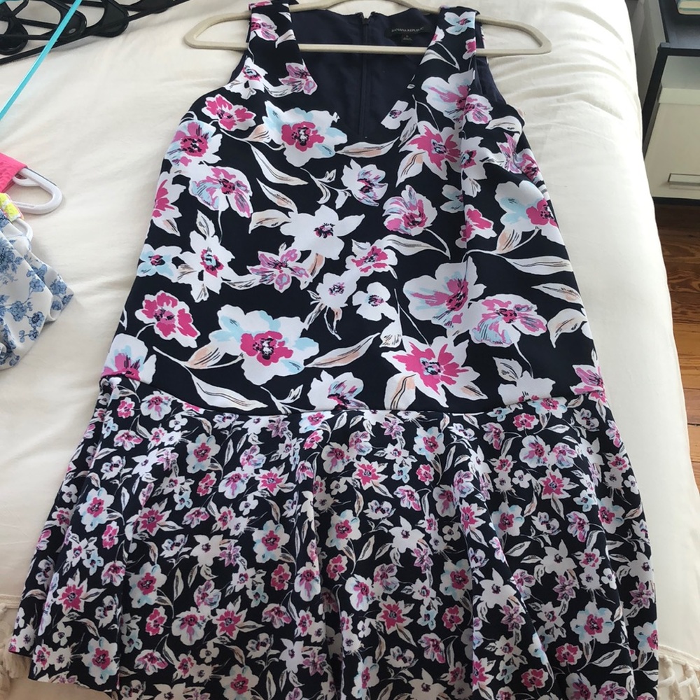 Banana Republic Floral Flounce Hem Dress